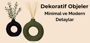 Minimalist modern dekoratif objeler