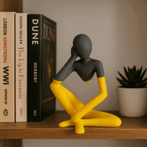 3D Baskı Düşünce Pozu Figürü – Modern Dekoratif Obje