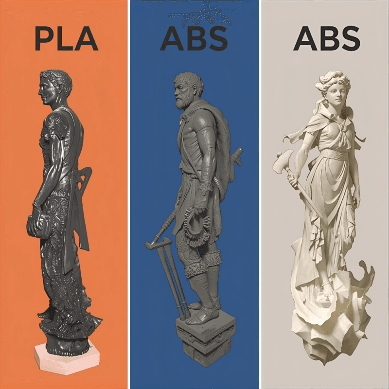3D Baskı Malzeme Seçimi PLA, ABS ve Reçine Karşılaştırması