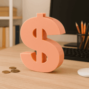 dolar şekilli kumbara dekoratif para kutusu