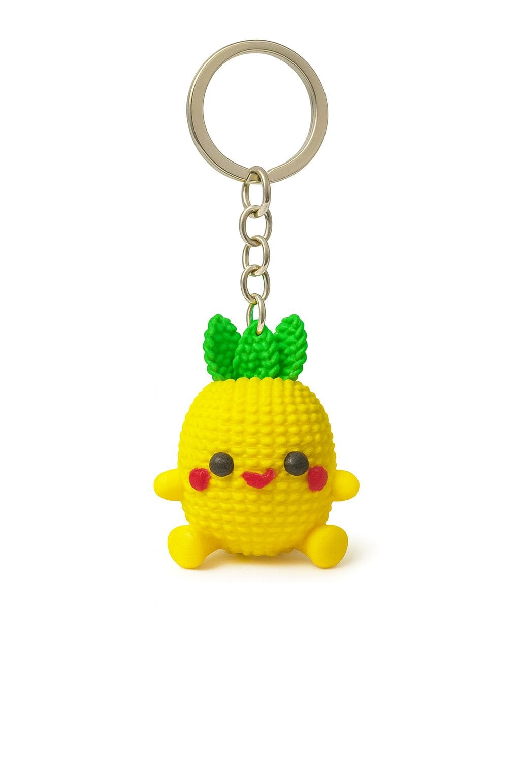 Sevimli ananas figürlü anahtarlık – şirin ve renkli tasarım