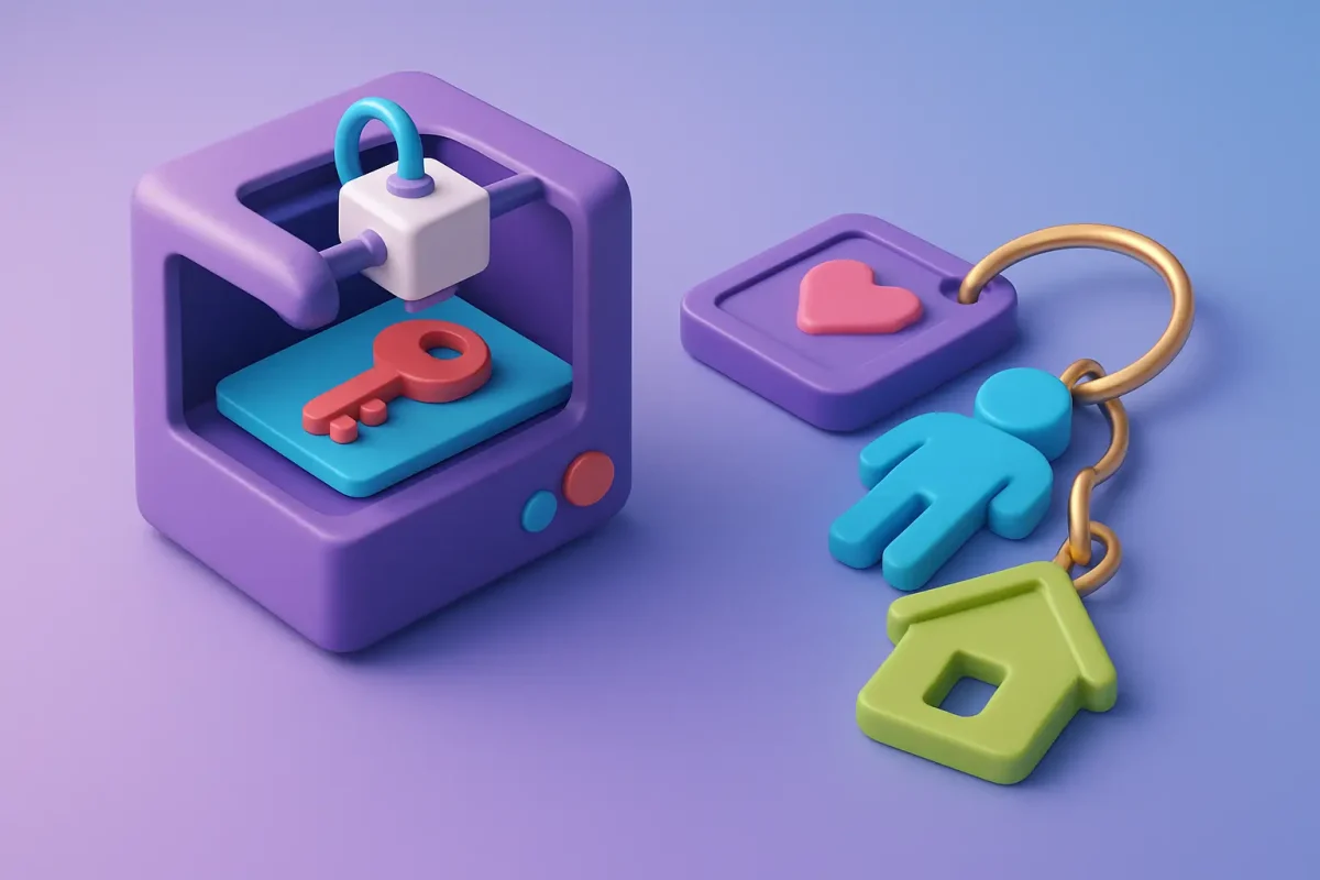 Kişiye Özel 3D Baskı Anahtarlık Fikirleri